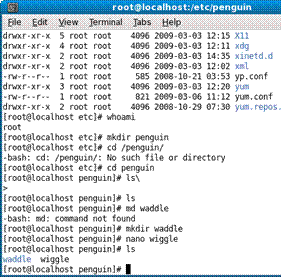 making directories